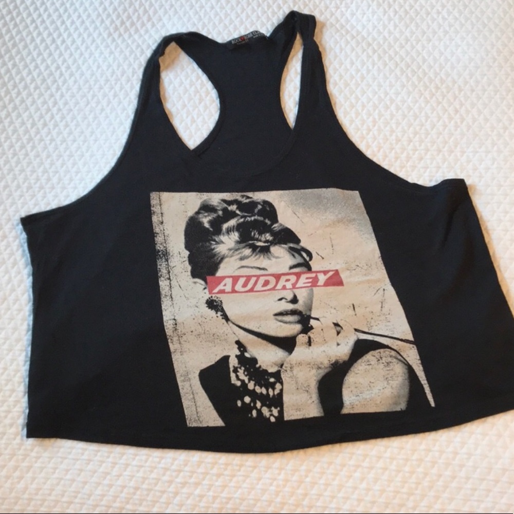 Audrey Hepburn crop top